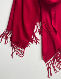The Cashmere Scarf in Red.