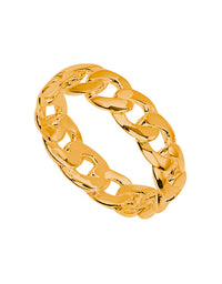 Curb Yellow Gold Ring