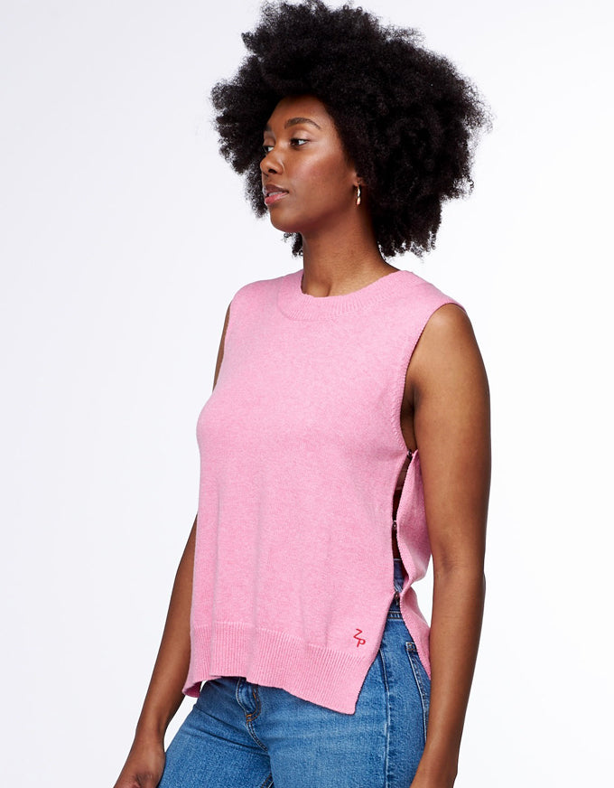Essential Knit Vest Pink