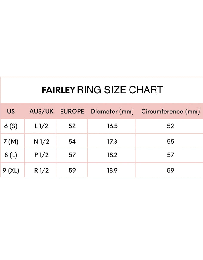 Fairley Ring Sizes