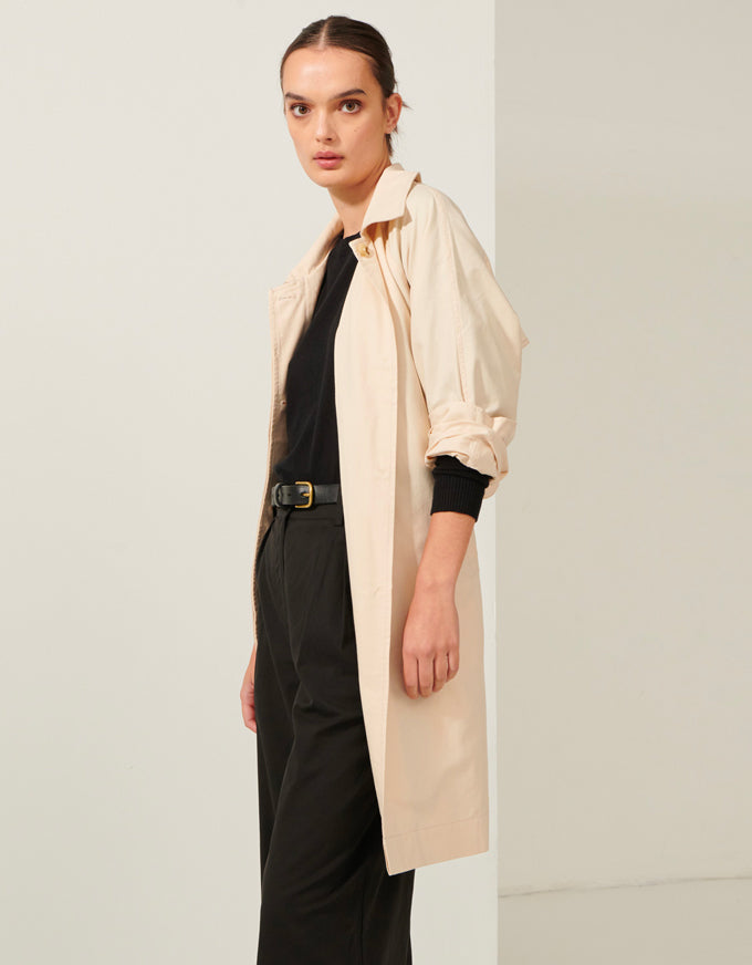 The Focus Trench Coat in Natural, from POL.