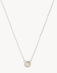 Heavenly Pearl Silver Necklace