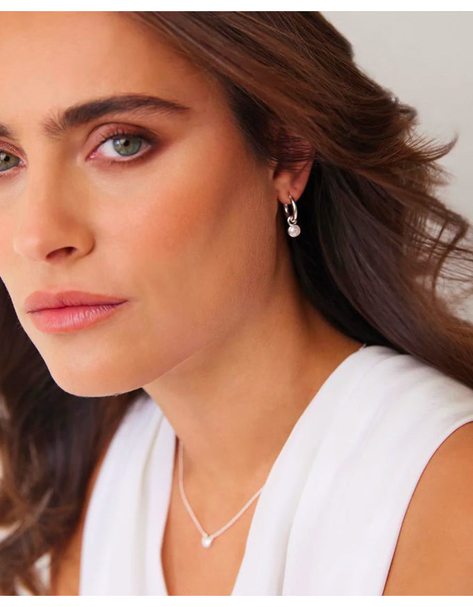 Heavenly Pearl Silver Necklace