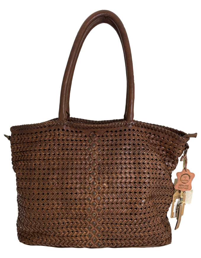 The Holiday Tote in Tobacco