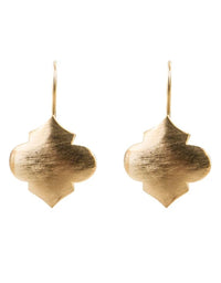 Moroccan Hook Earrings Gold