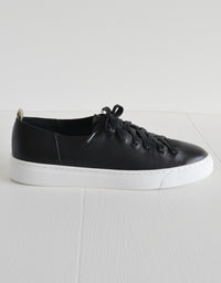 The Orphic Black Leather Sneakers.