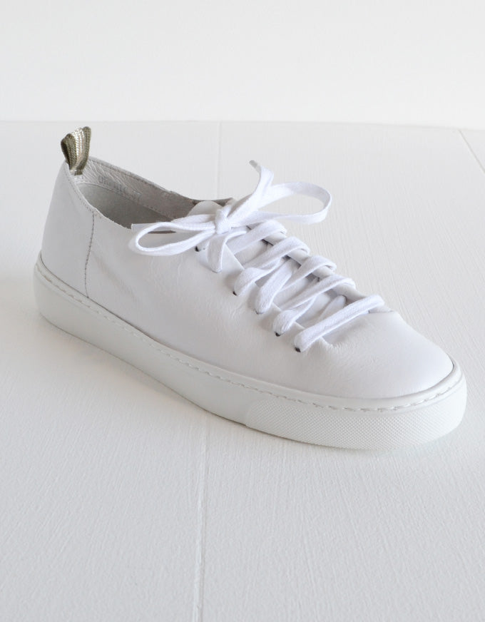 The Orphic White Leather Sneakers.