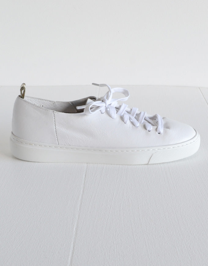 The Orphic White Leather Sneakers.