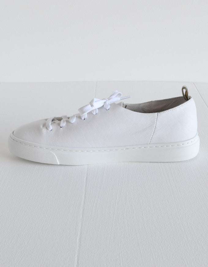 The Orphic White Leather Sneakers.