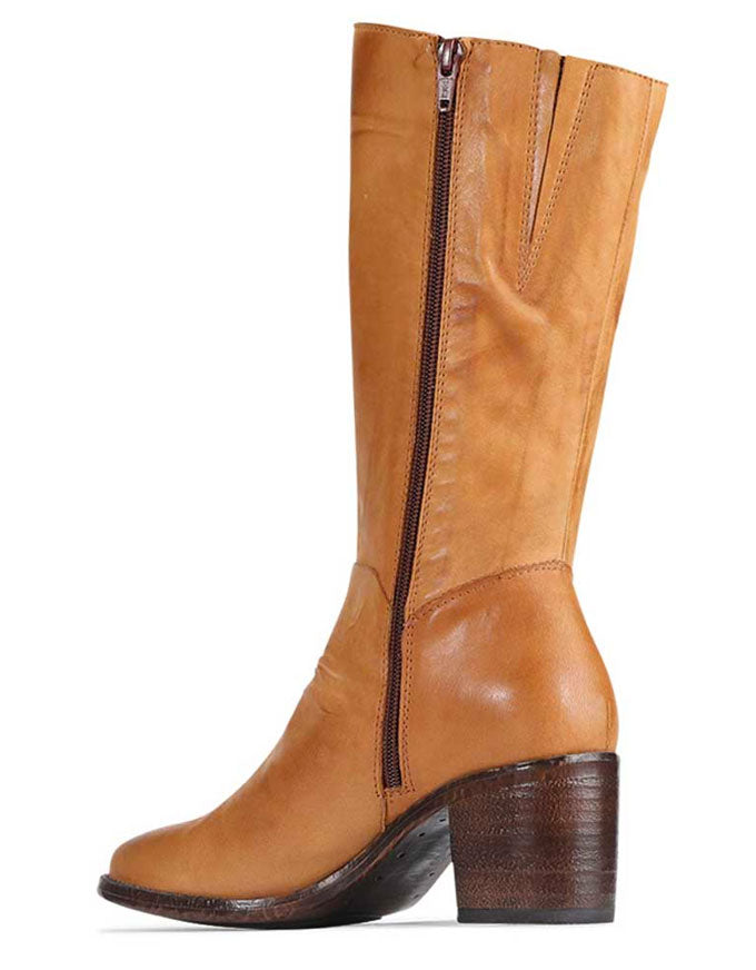 SERAFINA Boots Camel Leather
