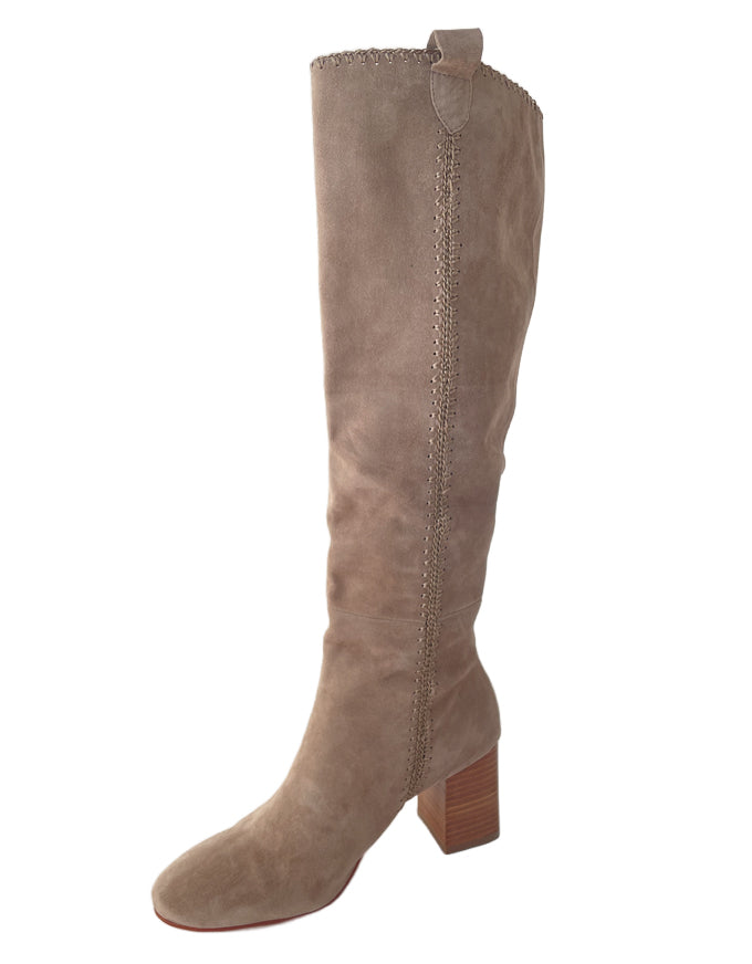 Skyla Taupe Suede Boots