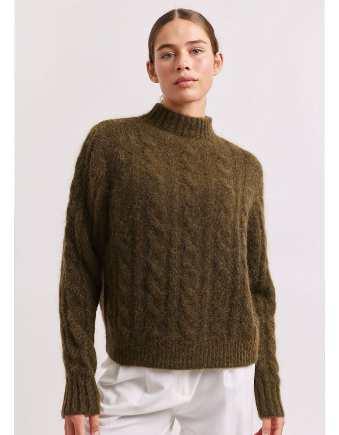 Teddy Mohair Sweater Olive