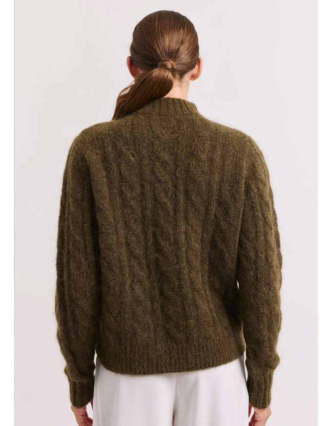 Teddy Mohair Sweater Olive
